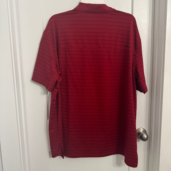 Duluth Trading Red Men's Knuckledown Short Sleeve Stripe Polo Pocket Relaxed XL - Picture 6 of 7